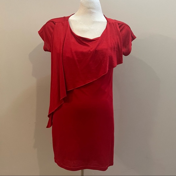 HUGO BOSS red layered dress - Picture 2 of 10